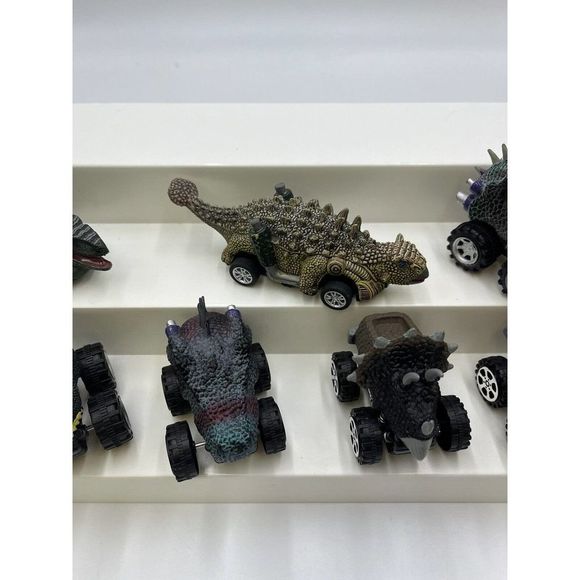 Lot 8 Dinosaur Shaped Toy Car Pull And Go Kid Gift Dino Toy Children Unbranded - Picture 7 of 9